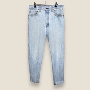 Vintage Levis 550 Jeans Relaxed Light Wash Denim USA 1993 90s Men 34x34 (32x32)